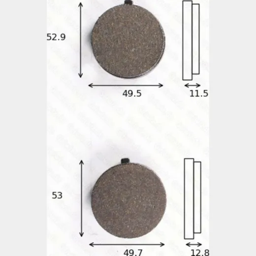 disk brake pads MCB 072 ABE approved