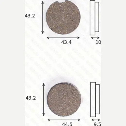 disk brake pads MCB 091 ABE approved