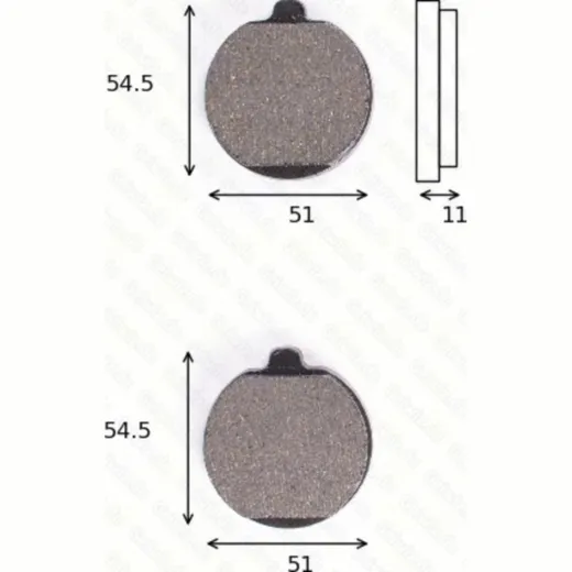 disk brake pads MCB 505 ABE approved