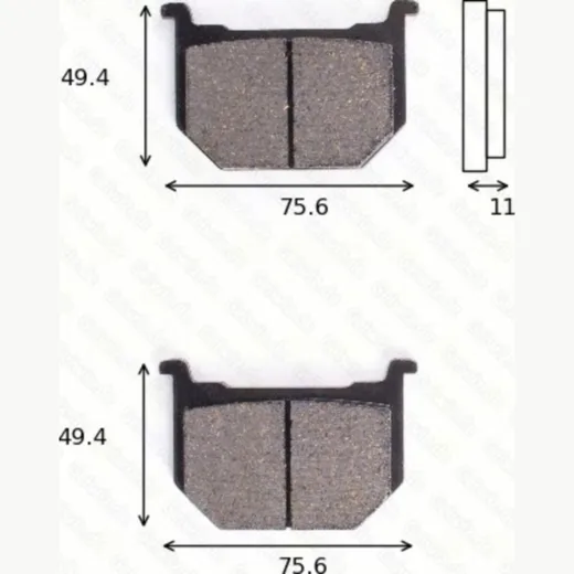 disk brake pads MCB 509 ABE approved
