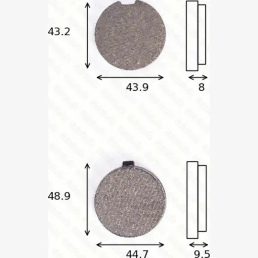 disk brake pads MCB 513 ABE approved