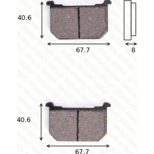 disk brake pads MCB 515 ABE approved
