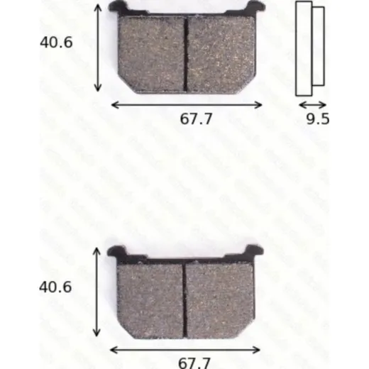 disk brake pads MCB 516 ABE approved