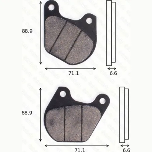 disk brake pads MCB 518 ABE approved