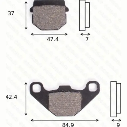disk brake pads MCB 519 SR