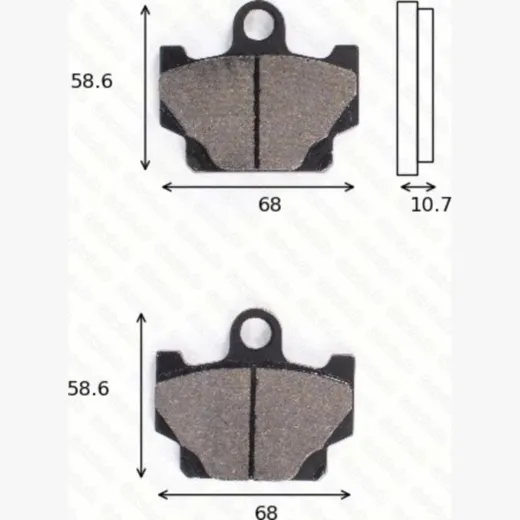 disk brake pads MCB 524 ABE approved