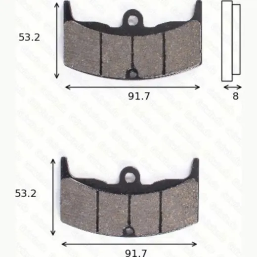 Bremsklötze Scheibenbremsbeläge MCB 526 mit ABE