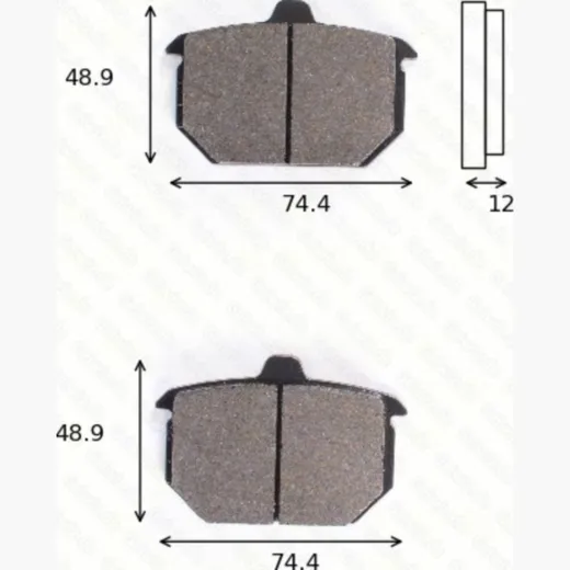 Disc brake pads MCB 527 homologated