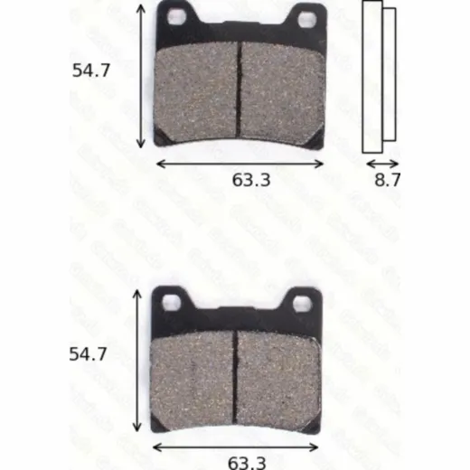 Bremsklötze Scheibenbremsbeläge MCB 530 mit ABE