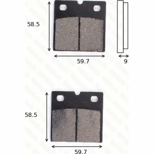 disk brake pads MCB 533 ABE approved