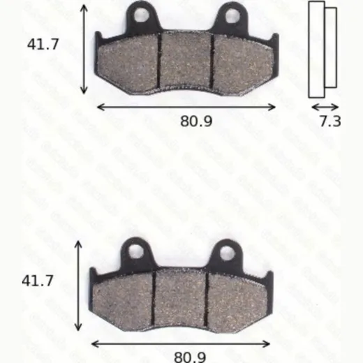 disk brake pads MCB 534 SI ABE approved