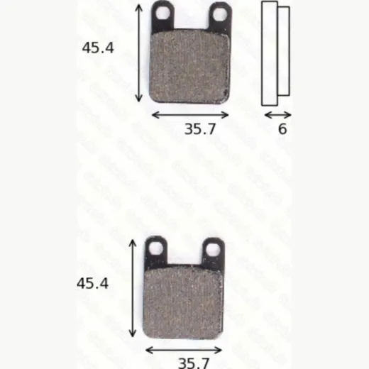 disk brake pads MCB 535 ABE approved