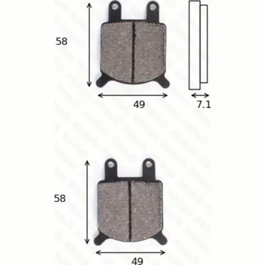 Bremsklötze Scheibenbremsbeläge MCB 536 mit ABE
