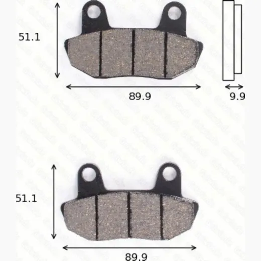 disk brake pads MCB 537 ABE approved