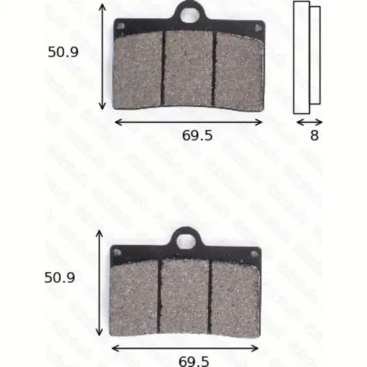 disk brake pads MCB 540 CRQ ECE R90 homologated