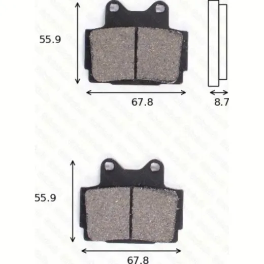 disk brake pads MCB 541 SH ABE approved
