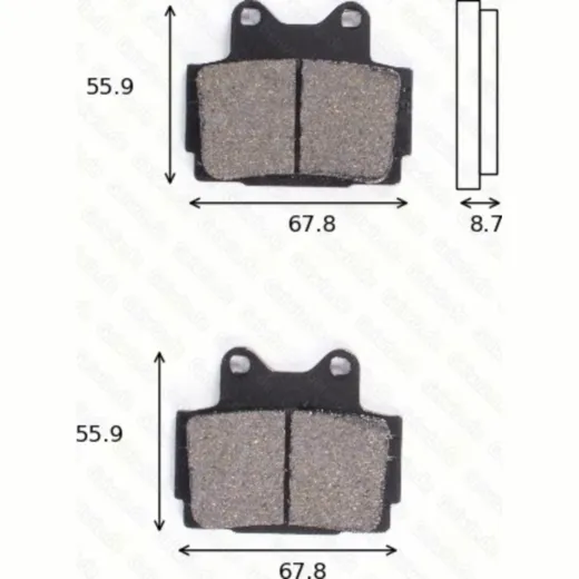 disk brake pads MCB 541 ABE approved