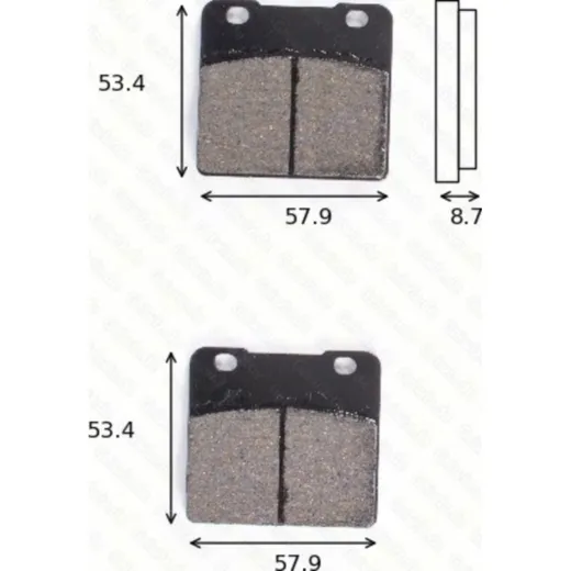 disk brake pads MCB 542 ABE approved