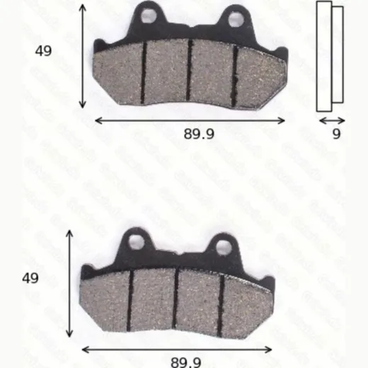 disk brake pads MCB 544 ABE approved
