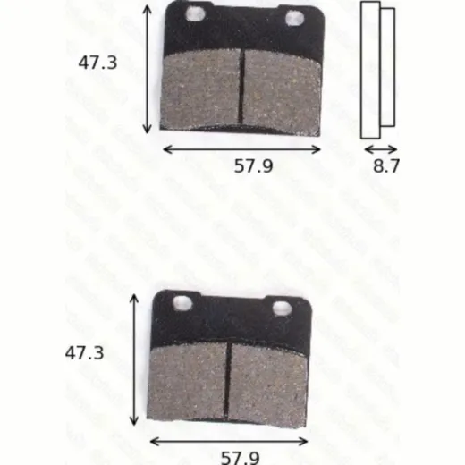 Bremsklötze Scheibenbremsbeläge MCB 547 mit ABE