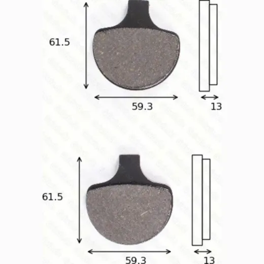 disk brake pads MCB 548 ABE approved