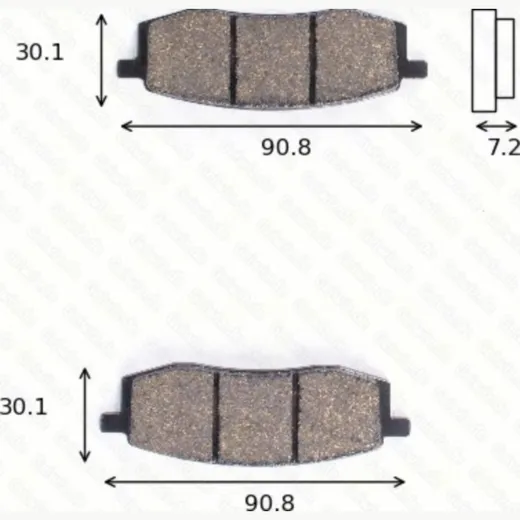 disk brake pads MCB 549 ABE approved