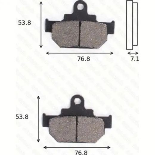 disk brake pads MCB 550 ABE approved