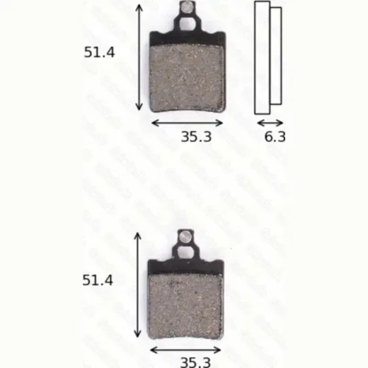 disk brake pads MCB 552 ABE approved