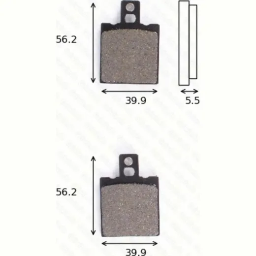 disk brake pads MCB 553 ABE approved