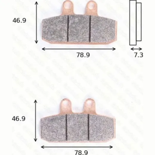 Bremsklötze Scheibenbremsbeläge MCB 557 mit ABE