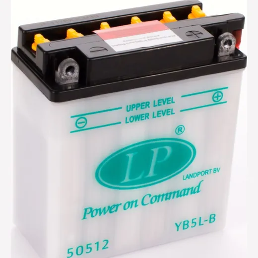 YB5L-B (12N5-3B) 12V/5AH DIN50512 Dry Batterie 121x61x131mm