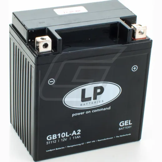 YB10L-A2 / GB10L-A2 12V/11AH DIN51112 GEL Batterie 136x91x146mm