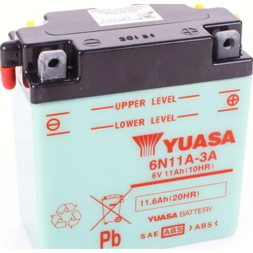 6N11A-3A 6V/11AH dry-battery 122x62x131mm