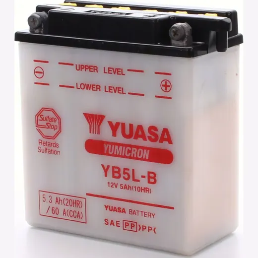 YB5L-B (12N5-3B) 12V/5AH DIN50512 dry-battery 121x61x131mm