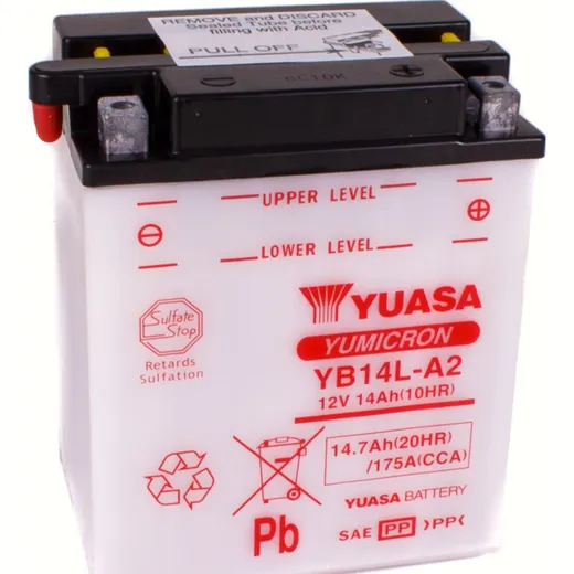 YB14L-A2 12V 14AH DIN51411 dry-battery 136x91x168mm