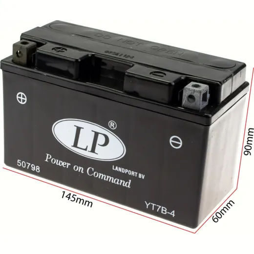 YT7B-4 12V/6,5AH DIN50798 SLA battery maintenance free / already filled and sealed 150x65x93mm