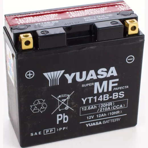 YT14B-BS 12V/12AH DIN51293 for: AGM-battery (CP) 152x70x145mm