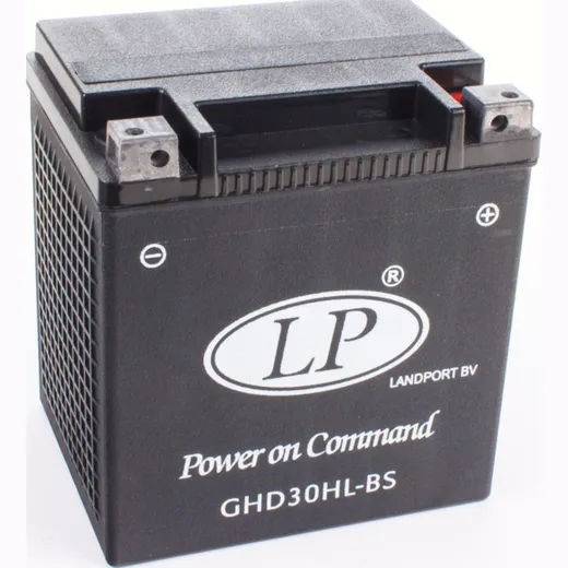 GHD30HL-BS / GHD30H-3 / YTX30HL-BS / YTX30H-3 12V/30AH rüttelfeste GEL Batterie L166xB130xH175mm