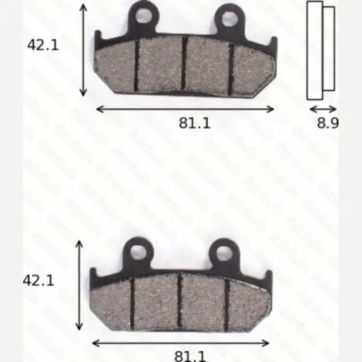 Bremsklötze Scheibenbremsbeläge MCB 562 mit ABE
