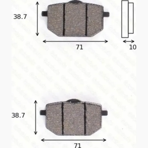 disk brake pads MCB 568 ABE approved