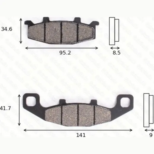 disk brake pads MCB 569 ABE approved