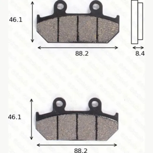 disk brake pads MCB 571 ABE approved