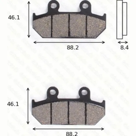 disk brake pads MCB 571 SV ABE approved