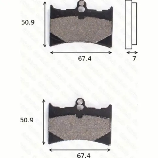 disk brake pads MCB 572 ABE approved