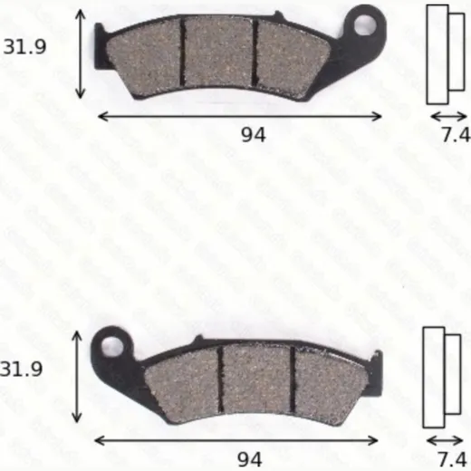 disk brake pads MCB 574 SI ABE approved