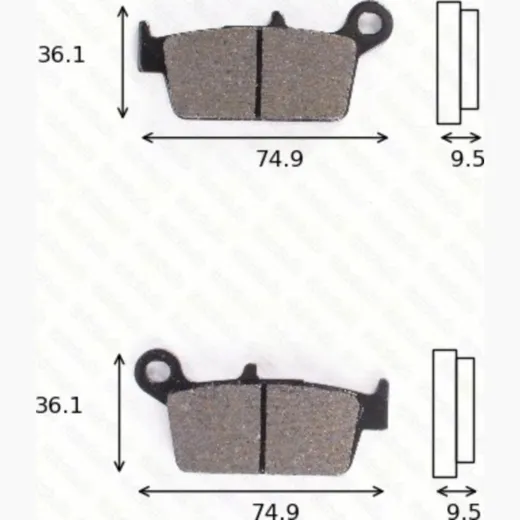 disk brake pads MCB 575 SR