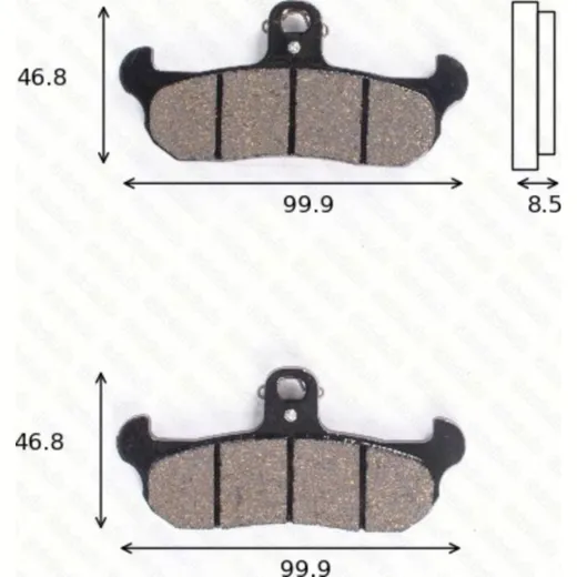 disk brake pads MCB 579 ABE approved