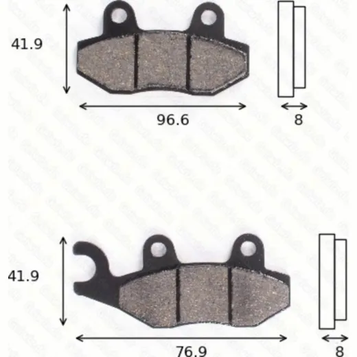 disk brake pads MCB 582 SI ABE approved