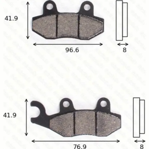 Bremsklötze Scheibenbremsbeläge MCB 582 mit ABE