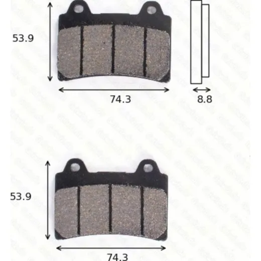 disk brake pads MCB 584 ABE approved